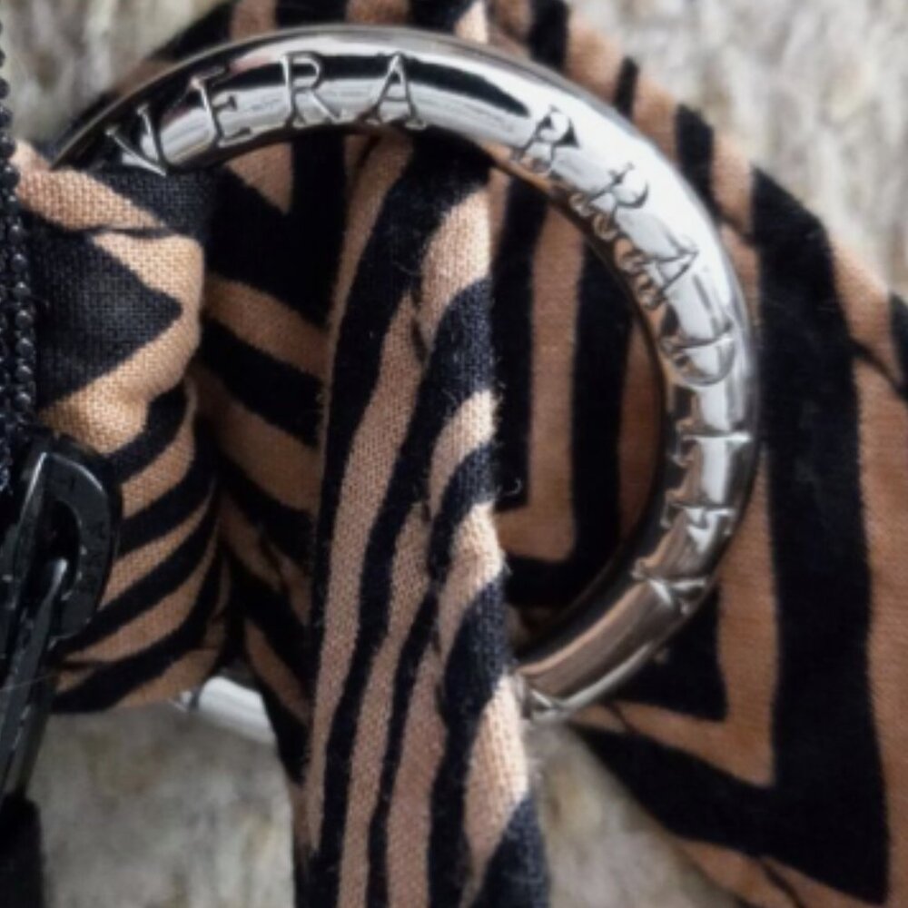 🩷 Vera Bradley - Crossbody - Tan & Black - Animal Print - Festival Boho Concert - Picture 4 of 5